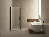 Wiesbaden Salone Douchecabine 90x90x200cm Zwart Vierkant Dubbele Draaideur 8 mm helder glas met nano-coating