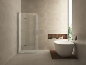 Wiesbaden Double Douchecabine 90x90 cm Chroom Dubbele Draaideur Hoekinstap 8 mm helder glas met nano-coating