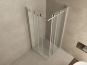 Wiesbaden Entra Douchecabine 90x90 cm Chroom Schuifdeur Hoekinstap 8 mm helder glas met nano-coating - Copy