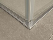 Wiesbaden Entra Douchecabine 90x90 cm Chroom Schuifdeur Hoekinstap 8 mm helder glas met nano-coating - Copy