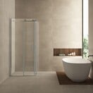Wiesbaden Entra Douchecabine 90x90 cm Chroom Schuifdeur Hoekinstap 8 mm helder glas met nano-coating - Copy