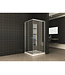 Wiesbaden Douchecabine 80x80 cm Eco Chroom Vierkant Schuifdeur Hoekinstap 190 cm Hoekinstap veiligheidsglas 5 mm
