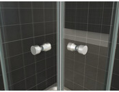 Wiesbaden Douchecabine 90x90 cm Eco Chroom Vierkant Schuifdeur Hoekinstap 190 cm Hoekinstap veiligheidsglas 5 mm