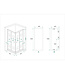 Wiesbaden Douchecabine 90x90 cm Eco Chroom Vierkant Schuifdeur Hoekinstap 190 cm Hoekinstap veiligheidsglas 5 mm