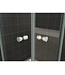 Wiesbaden Kwartronde Douchecabine 80x80 cm Eco Chroom Schuifdeur 190 cm veiligheidsglas 5 mm