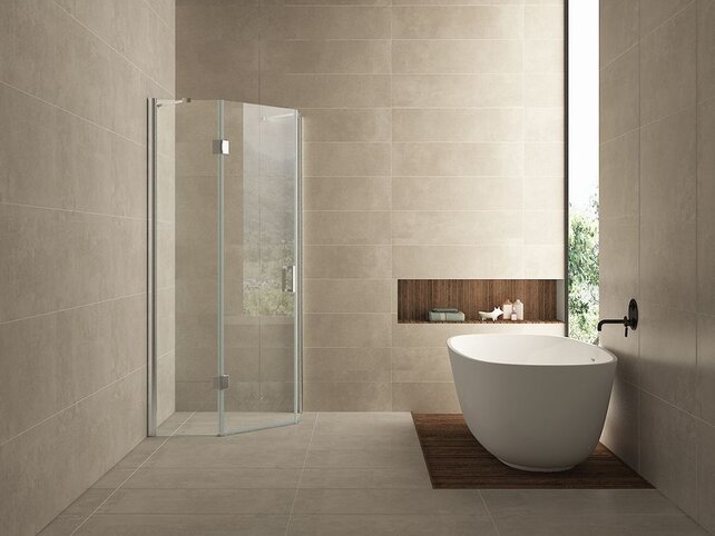 Douchecabine Pentagoon Vijfhoek Draaideur 100x100x200cm SaniPro Antikalk Nano Coating Helder Glas Chroom Profiel 8mm Veiligheidsglas Easy Clean