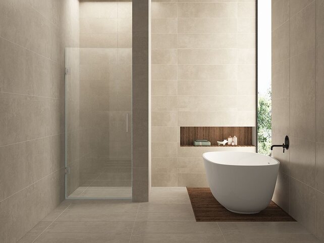 Wiesbaden Douchedeur Less 100 cm zonder profiel 8 mm helder glas met nano-coating