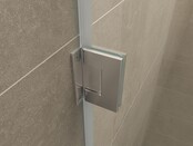 Wiesbaden Douchedeur Less 100 cm zonder profiel 8 mm helder glas met nano-coating