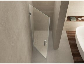 Wiesbaden Douchedeur Less 90 cm zonder profiel 8 mm helder glas met nano-coating