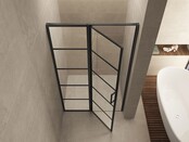 Wiesbaden Douchedeur Horizon 140cm Mat Zwart