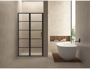 Wiesbaden Douchedeur Horizon 130cm Mat Zwart
