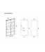 Wiesbaden Douchedeur Horizon 130cm Mat Zwart