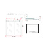 Wiesbaden Slide Douchedeur 120cm Zwart Schuifdeur 8mm helder glas met Nano-coating