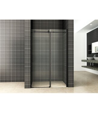 Wiesbaden Wiesbaden Slide Douchedeur 110cm Zwart Schuifdeur