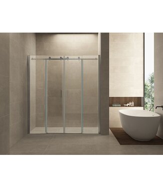 Wiesbaden Wiesbaden Slide Douchedeur 180cm Chroom Schuifdeur