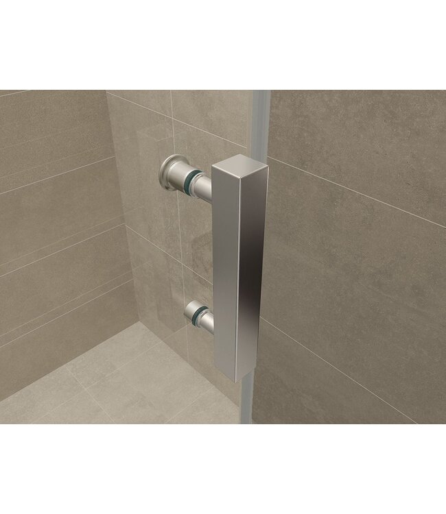 Wiesbaden Slide Douchedeur 180cm Chroom Schuifdeur 8mm helder glas met Nano-coating
