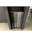 Wiesbaden Douchedeur Skyline 110cm Mat Zwart Schuifdeur 8mm Helder glas met anti-kalk