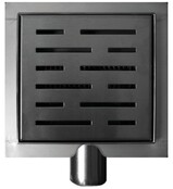 Doucheputje RVS 15x15cm Vloersifon met flens