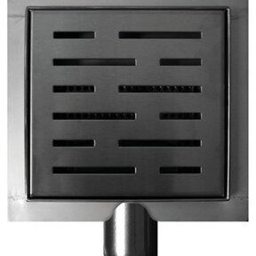 Doucheputje RVS 20x20cm Vloersifon met flens