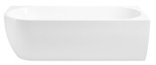 Half vrijstaand bad Rechts Wit 180x80x60 cm Corner