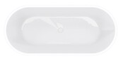 Vrijstaand Bad Libero Ovaal Mat Wit 178x80x58 cm Acryl met Witte Waste Vrijstaand Bad Libero Ovaal Mat Wit 178x80x58 cm Acryl met Witte Waste