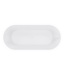 Wiesbaden Vrijstaand Bad Libero Ovaal Mat Wit 178x80x58 cm Acryl met Witte Waste