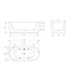 Vrijstaand Whirlpool Bad Libero Ovaal Wit 170x80x60 cm met 12-jets