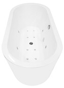 Vrijstaand Whirlpool Bad Libero Ovaal Wit 170x80x60 cm met 12-jets