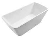 Vrijstaand bad Rechthoekig Larx 170x78x60 cm Wit Acryl met clickwaste