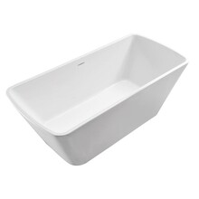 Vrijstaand bad Rechthoekig Larx 170x78x60 cm Wit Acryl met clickwaste