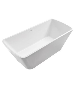 Wiesbaden Vrijstaand bad Rechthoekig Larx 170x78x60 cm Wit Acryl met clickwaste