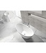 Wiesbaden Vrijstaand Bad Jasmijn 186x84x60 cm Solid Surface Mat Wit incl. clickwaste en badsifon met flexibele afvoerslang