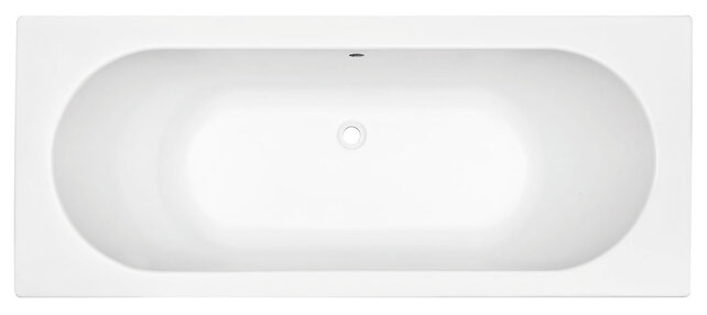 Wiesbaden Portus RD Inbouwbad Duo 170x70x43 cm glans wit