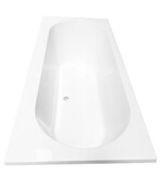 Wiesbaden Portus RD Inbouwbad Duo 170x70x43 cm glans wit