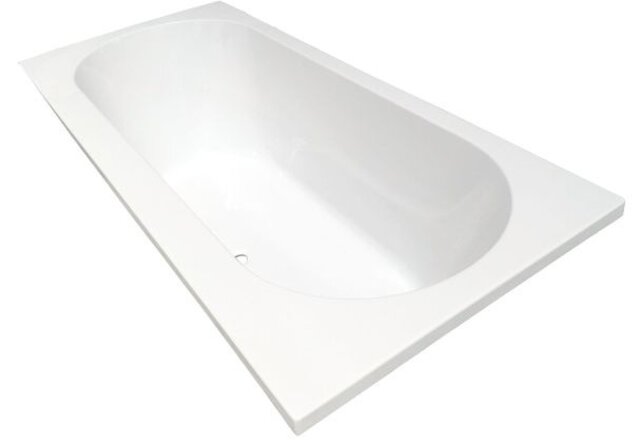 Wiesbaden Portus RD Inbouwbad Duo 190x90x49 cm glans wit