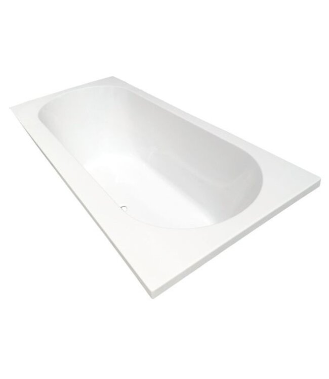 Wiesbaden Portus RD Inbouwbad Duo 190x90x49 cm glans wit