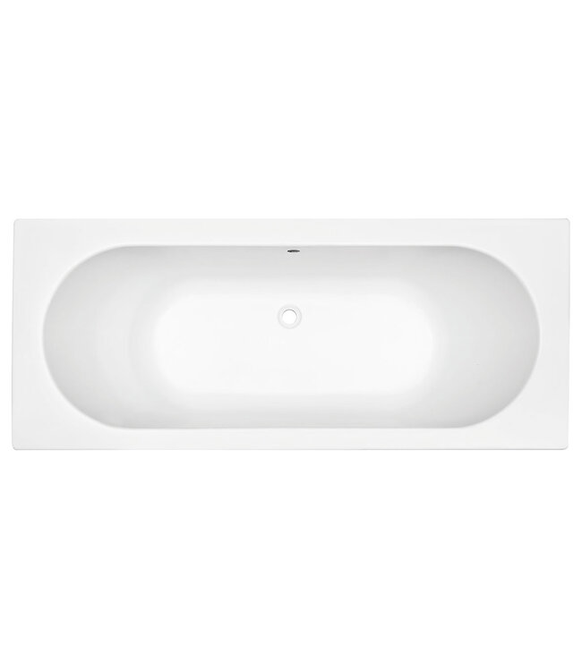 Wiesbaden Portus RD Inbouwbad Duo 190x90x49 cm glans wit