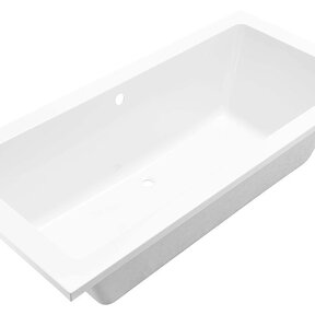 Wiesbaden Santino inbouwbad Duo 180x80x49 cm glans wit