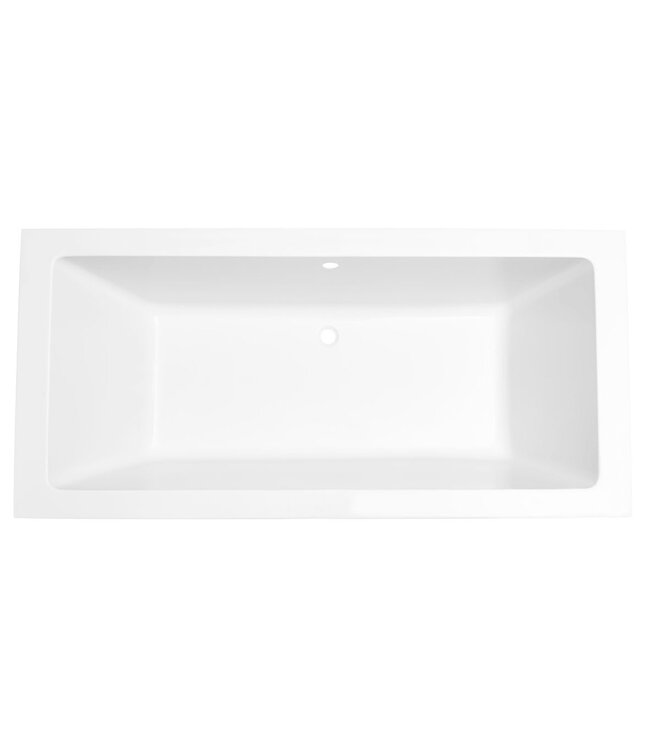Wiesbaden Santino inbouwbad Duo 180x80x49 cm glans wit