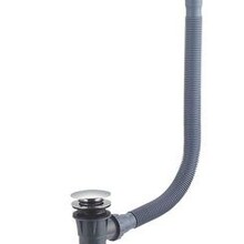 Badsifon Wiesbaden Badafvoer en overloopcombinatie met clickwaste chroom