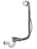 Badsifon Wiesbaden Badafvoer en overloopcombinatie met pop-up waste chroom