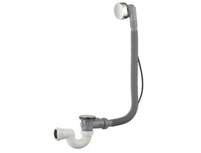 Badsifon Wiesbaden Badafvoer en overloopcombinatie met pop-up waste chroom