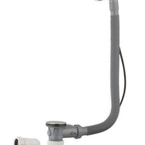 Badsifon Wiesbaden Badafvoer en overloopcombinatie met pop-up waste chroom