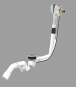 Badsifon Wiesbaden Badafvoer en overloopcombinatie met vulfunctie en pop-up waste chroom