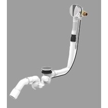 Badsifon Wiesbaden Badafvoer en overloopcombinatie met vulfunctie en pop-up waste chroom