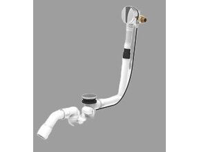 Badsifon Wiesbaden Badafvoer en overloopcombinatie met vulfunctie en pop-up waste chroom