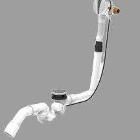 Badsifon Wiesbaden Badafvoer en overloopcombinatie met vulfunctie en pop-up waste chroom