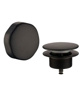 Wiesbaden Wiesbaden Doblar Mat Zwart afbouwdeel badafvoer met overloop