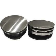 Wiesbaden Caral Chroom afbouwdeel rond badafvoer met overloop en vulfunctie