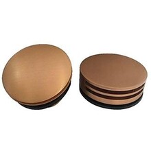 Wiesbaden Caral Geborsteld Koper afbouwdeel rond badafvoer met overloop en vulfunctie